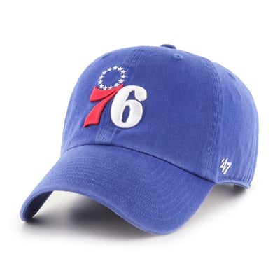  Philadelphia 76ers '47 Core Logo Clean Up Adjustable Hat - Royal