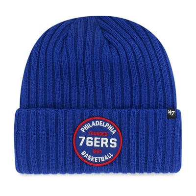  Philadelphia 76ers '47 Ribbed Snowdrift Cuffed Knit Hat - Royal