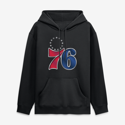 Philadelphia 76ers  Metallic Mascot Hoodie - Black