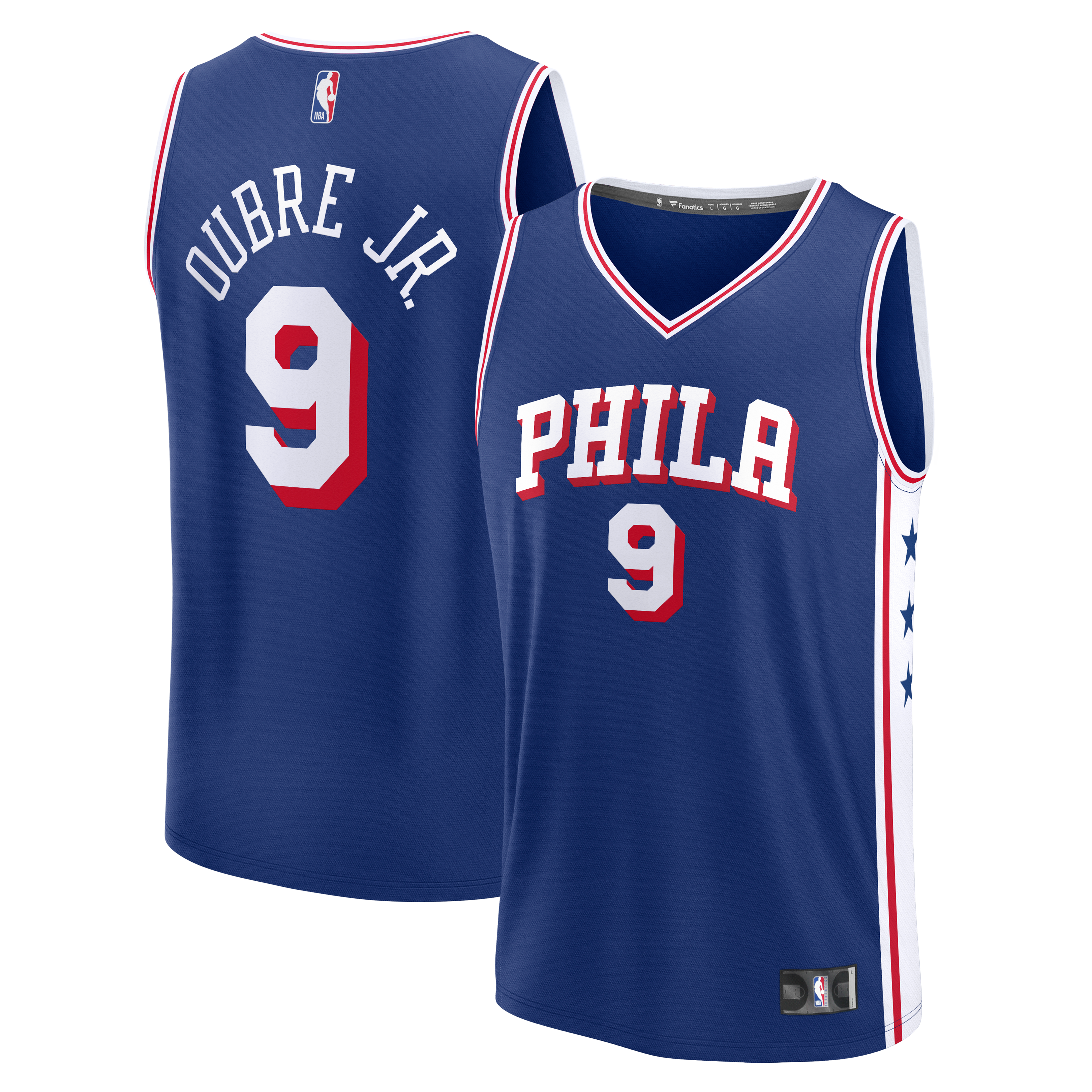Kelly Oubre Jr. Philadelphia 76ers Fast Break Jersey Icon Edition Blue