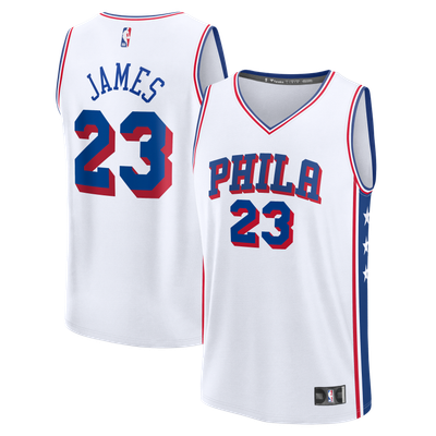 LeBron James Philadelphia 76ers Fanatics Fast Break Jersey - Association Edition - White
