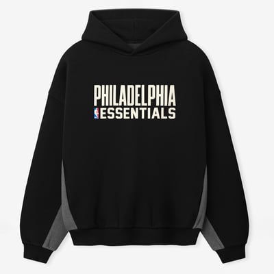 Philadelphia 76ers Fear of God 90s Relaxed Hoodie - Black