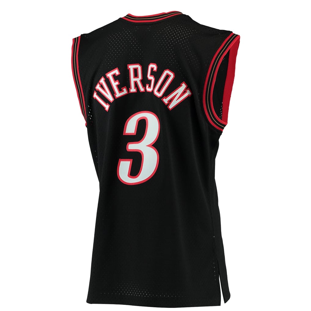 Men's Philadelphia 76ers Allen Iverson Mitchell & Ness Black 2000/01 ...