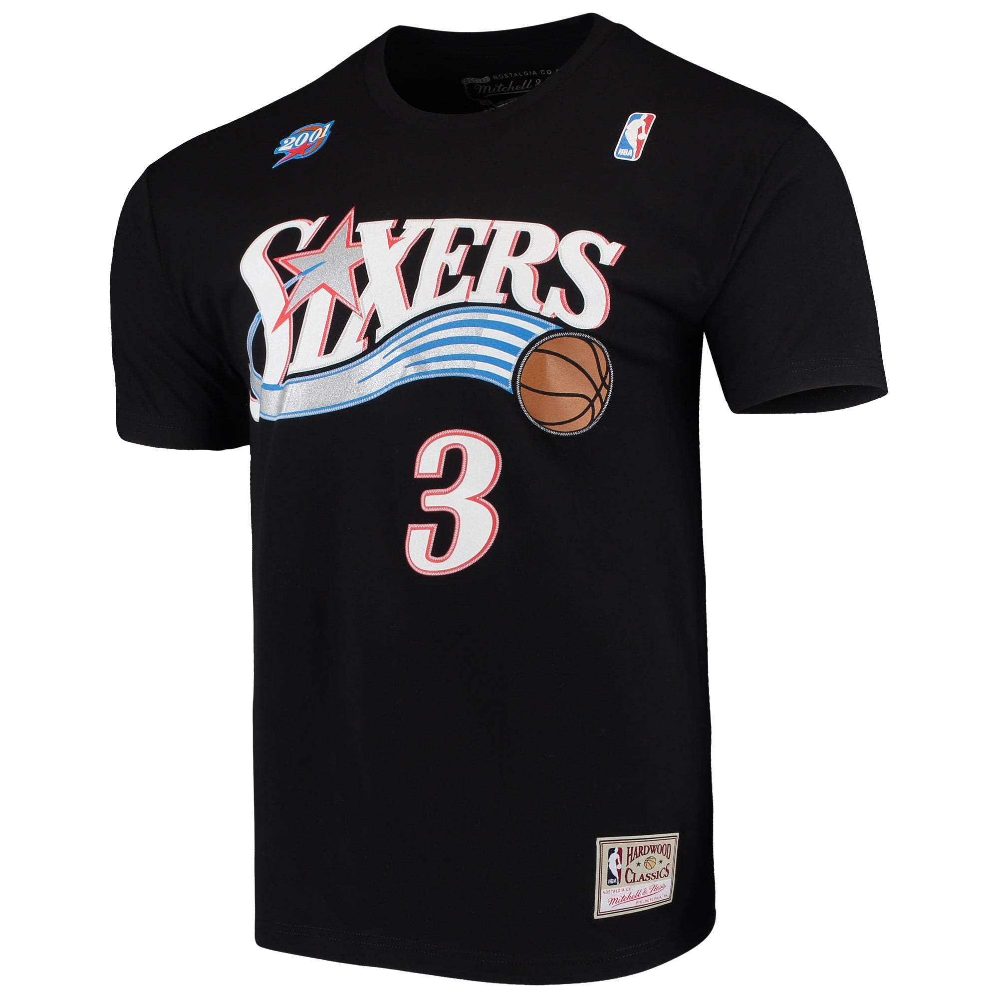 Men's Philadelphia 76ers Allen Iverson Mitchell & Ness Black