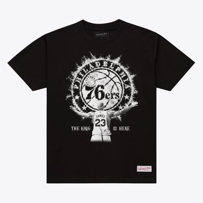 LeBron James Philadelphia 76ers Mitchell & Ness Witness T-Shirt - Black