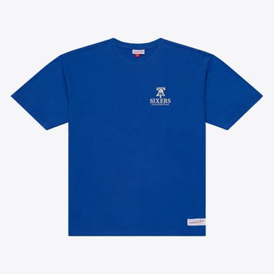  Philadelphia 76ers Mitchell & Ness Core Essentials T-Shirt - Royal