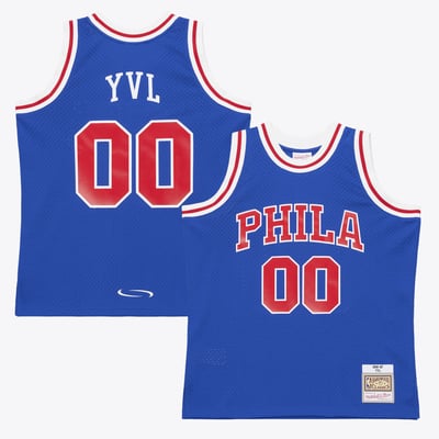 Philadelphia 76ers Mitchell & Ness x Playboi Carti 1996-97 Swingman Jersey - Royal