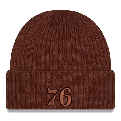 Philadelphia 76ers New Era Color Pack Cuffed Knit Hat - Brown