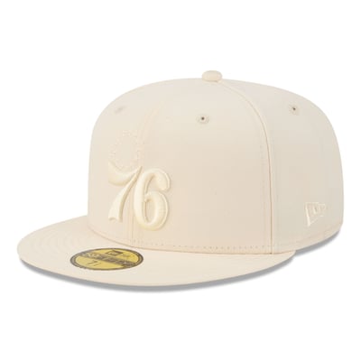 Philadelphia 76ers New Era Color Pack 59FIFTY Fitted Hat - Cream