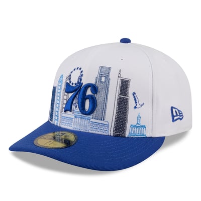 Philadelphia 76ers New Era City Stitch 59FIFTY Fitted Hat - Gray/Royal