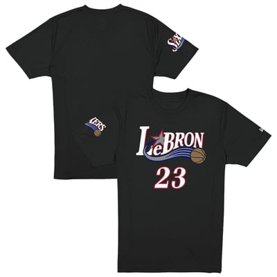 LeBron James Philadelphia 76ers New Era T-Shirt - Black