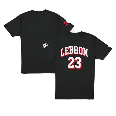 LeBron James Philadelphia 76ers New Era T-Shirt - Black