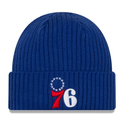  Philadelphia 76ers New Era Classic Logo Cuffed Knit Hat - Royal
