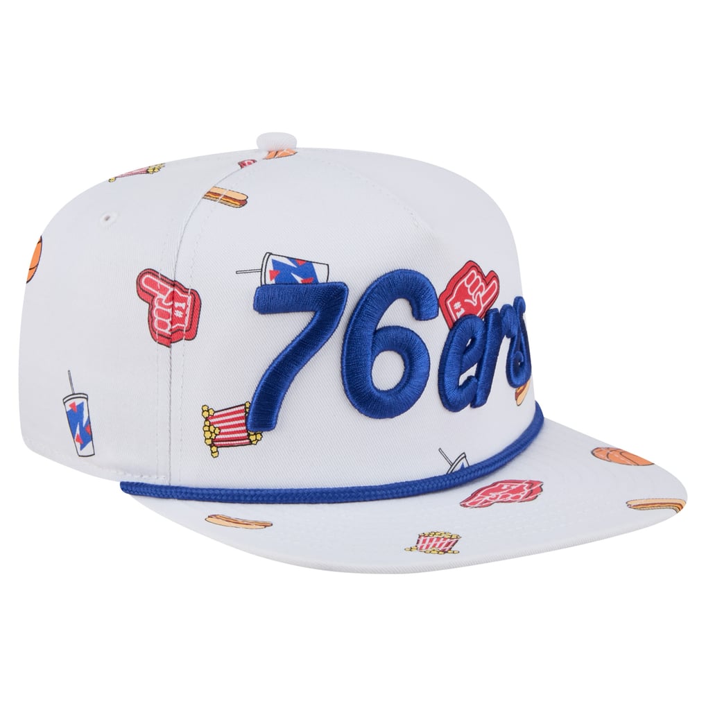 New Era Philadelphia 76ers White Team Cheer Rope 19TWENTY Adjustable Hat