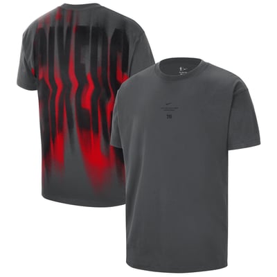 Philadelphia 76ers Nike 2026 Standard Issue Pre-Game Max 90 T-Shirt - Charcoal