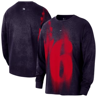 Philadelphia 76ers Nike 2026/27 Standard Issue Game Theater Team Anthem Long Sleeve T-Shirt - Navy