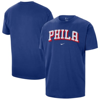  Philadelphia 76ers Nike Men's Twill Logo T-Shirt - Royal