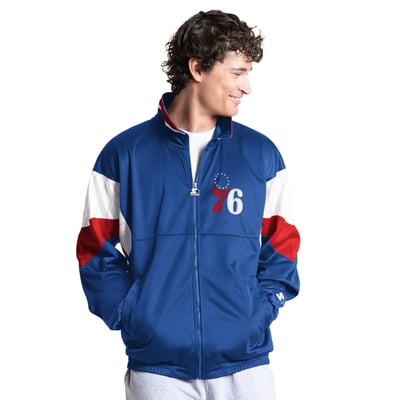 Philadelphia 76ers Starter Legacy Full-Zip Track Jacket - Royal