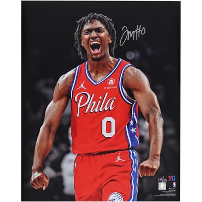 Tyrese Maxey Philadelphia 76ers Autographed Fanatics Authentic 16" x 20" Unleashed Photograph - Limited Edition of 25