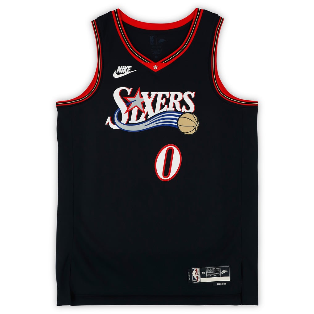 Tyrese Maxey Philadelphia 76ers Autographed Fanatics Authentic Black ...