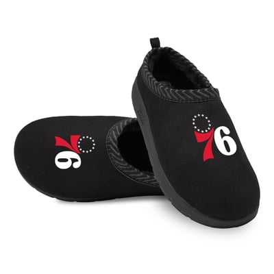 Philadelphia 76ers ISlide Unisex Primary Logo Mission Slippers - Black
