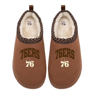 Philadelphia 76ers ISlide Unisex Tonal Pop Mission Slippers - Tan
