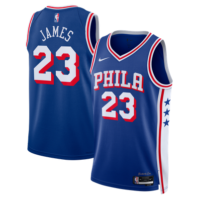 LeBron James Philadelphia 76ers Nike Unisex Swingman Jersey - Icon Edition - Royal