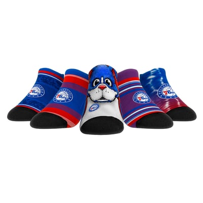  Philadelphia 76ers Rock Em Unisex Super Fan 5-Pack Low-Cut Socks - 