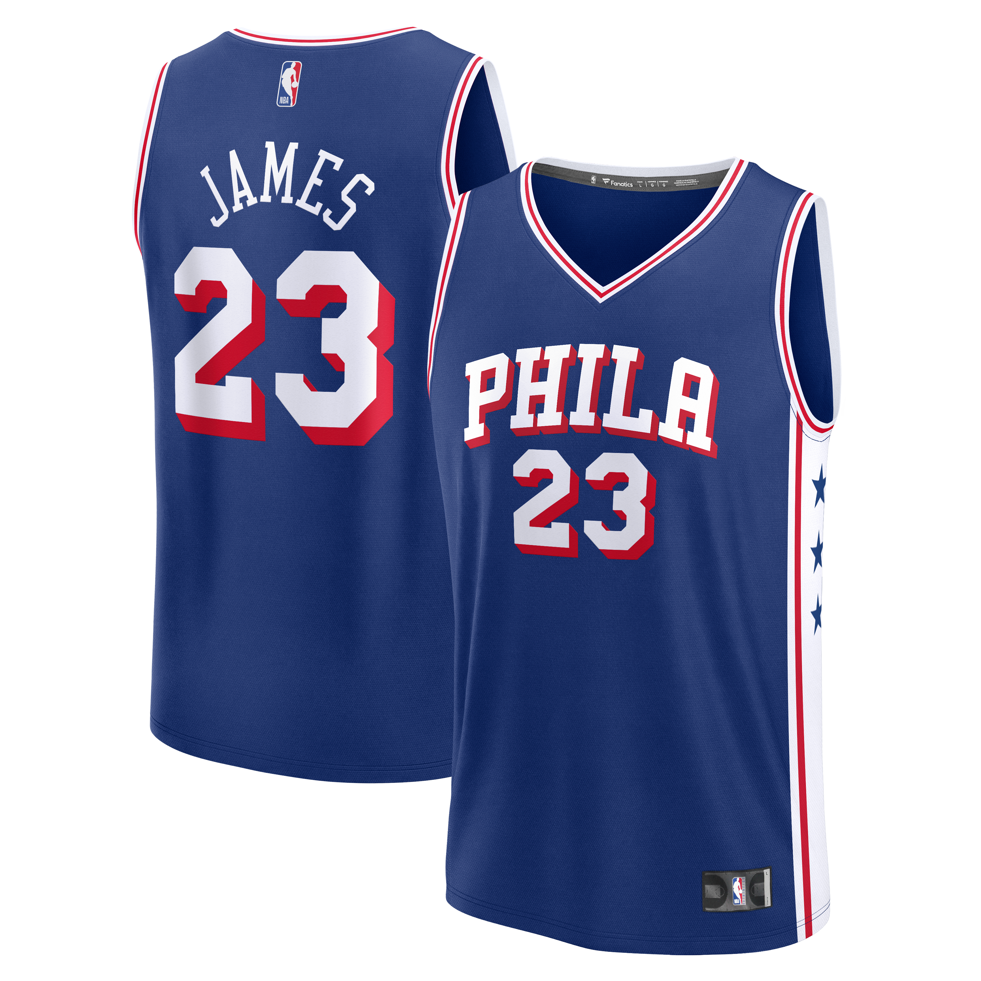 LeBron James Philadelphia 76ers Youth Fast Break Jersey Icon Edition Royal