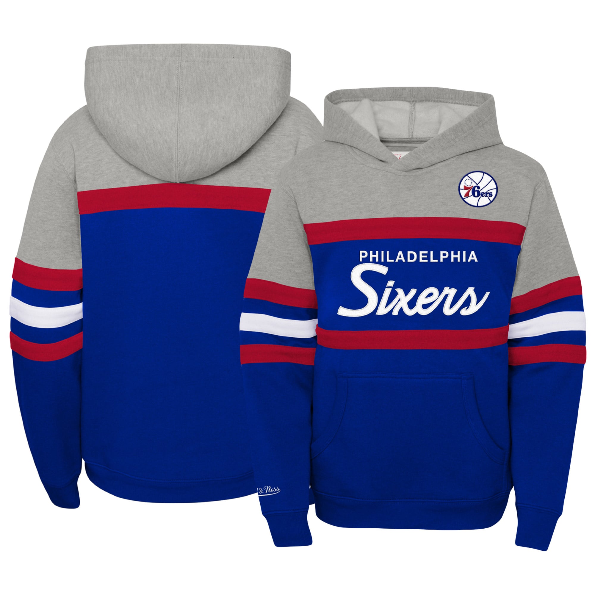 Youth Philadelphia 76ers Mitchell & Ness Royal/Heather Gray