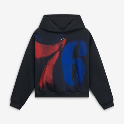  Philadelphia 76ers Nike Youth 2026/27 Standard Issue Practice Icon Fleece Pullover Hoodie - Black