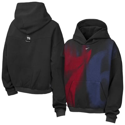  Philadelphia 76ers Nike Youth 2026/27 Standard Issue Practice Icon Fleece Pullover Hoodie - Black