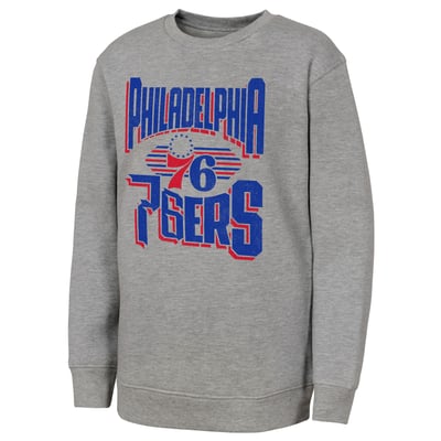 Philadelphia 76ers Outerstuff Youth Jet Stream Sweatshirt - Gray