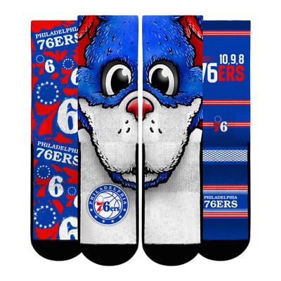  Philadelphia 76ers Rock Em Youth Fan Favorites Three-Pack Crew Socks Set - Blue