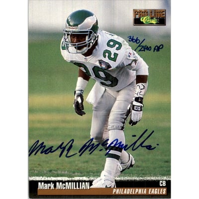 1995 Pro Line Autographs #84B Mark McMillian/2400AP