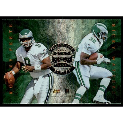 1996 Absolute Quad Series #23 Charlie Garner/Rodney Peete/Ricky Watters/Calvin Williams