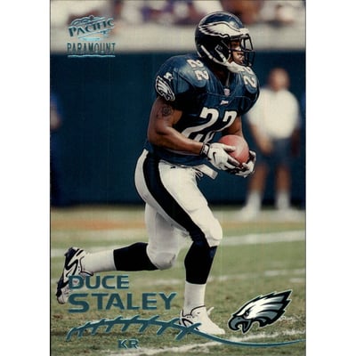 1998 Paramount Platinum Blue #180 Duce Staley