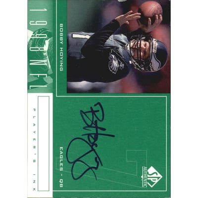 1998 SP Authentic Player's Ink Green #BH Bobby Hoying