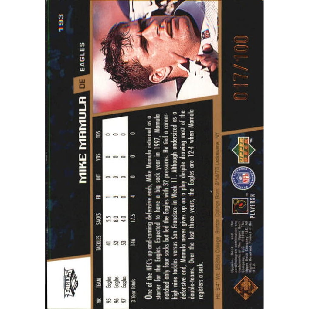 1998 Upper Deck Bronze #193 Mike Mamula