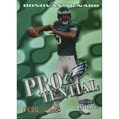 1999 Fleer Mystique Protential #2PT Donovan McNabb