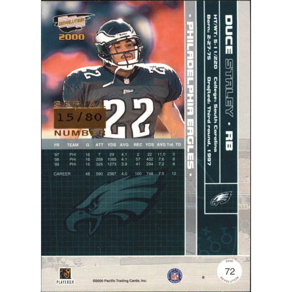 2000 Revolution Silver #72 Duce Staley