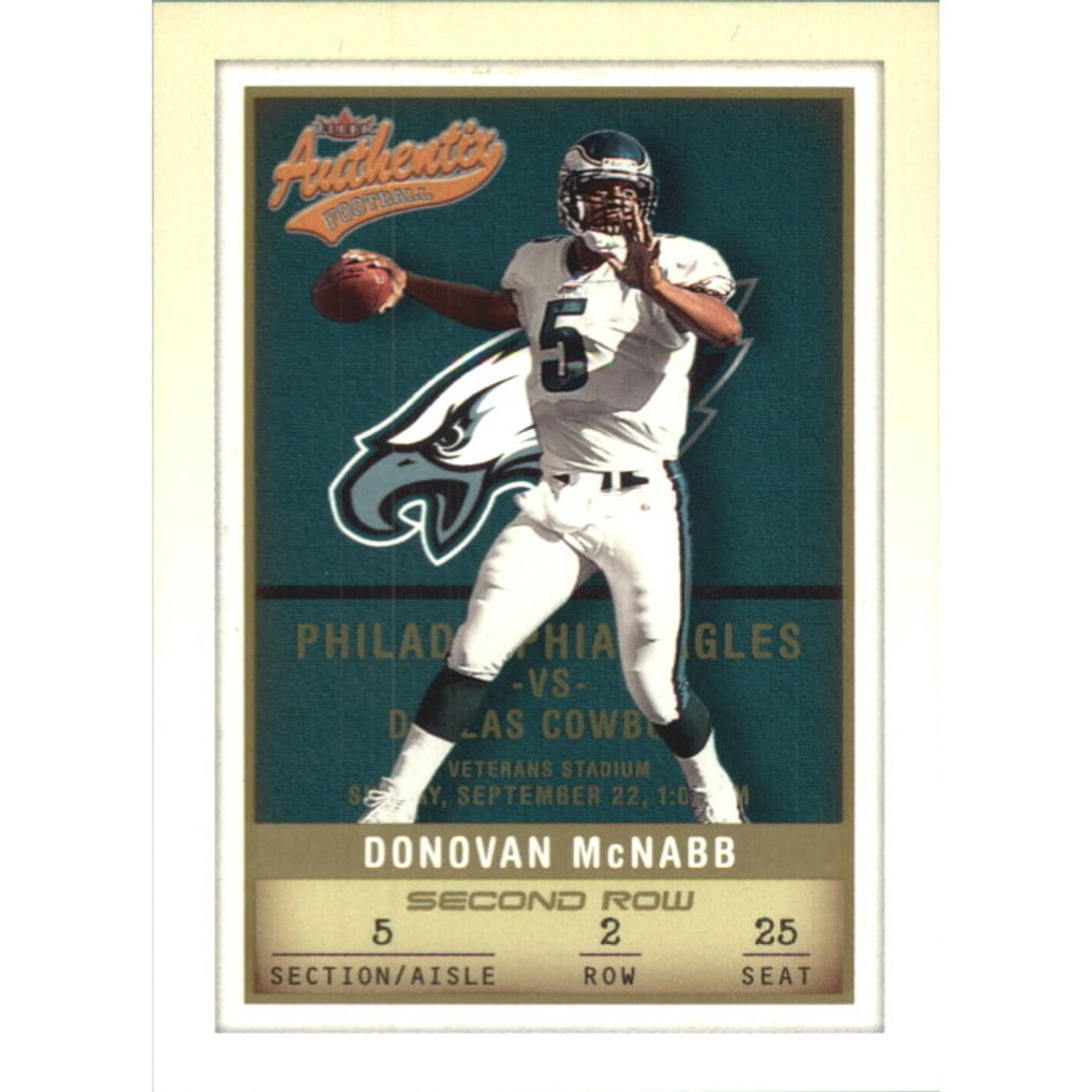 2002 Fleer Authentix Second Row #5 Donovan McNabb