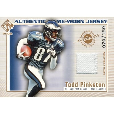 2002 Private Stock Game Worn Jerseys Patches #94 Todd Pinkston/150