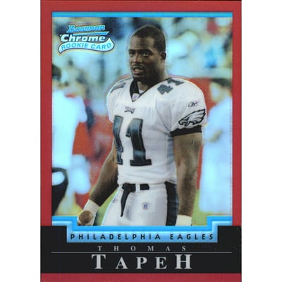 2004 Bowman Chrome Red Refractors #113 Thomas Tapeh