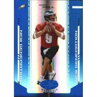 2004 Leaf Certified Materials Mirror Blue #153 Andy Hall