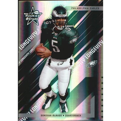 2004 Leaf Rookies and Stars Longevity Holofoil Parallel #69 Donovan McNabb