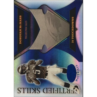 2005 Leaf Certified Materials Certified Skills Blue #8 Donovan McNabb
