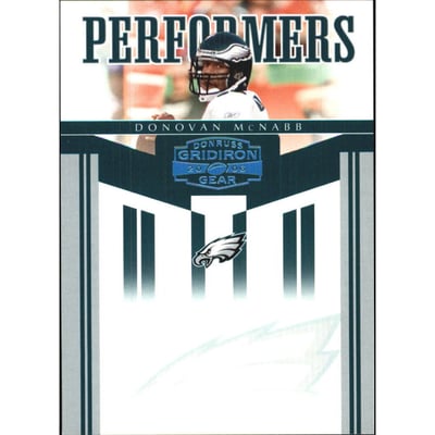 2006 Donruss Gridiron Gear Performers Platinum #27 Donovan McNabb