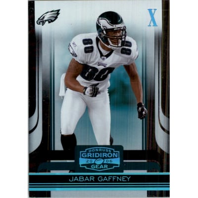 2006 Donruss Gridiron Gear Platinum Holofoil X's #79 Jabar Gaffney