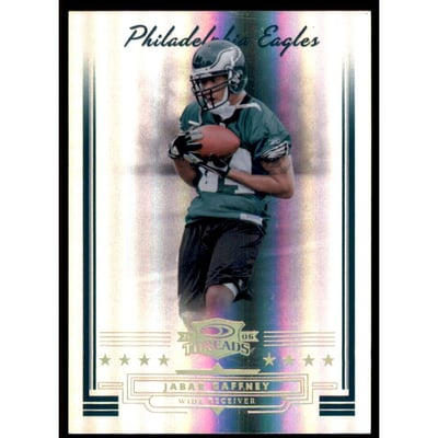 2006 Donruss Threads Gold Holofoil #124 Jabar Gaffney